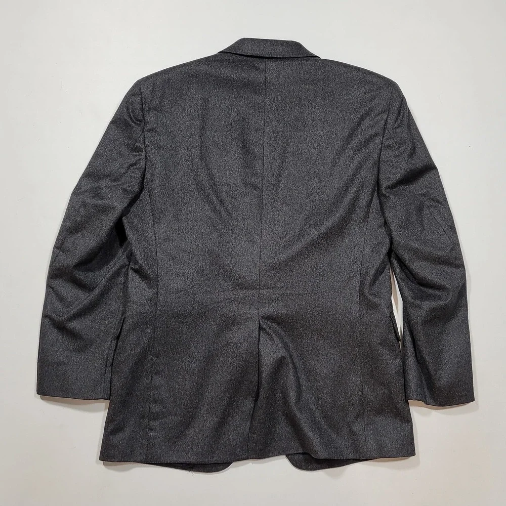 JoS A Bank 100% Cashmere Sport Coat Mens‎ 41R 40 42 Charcoal Grey Blazer Soft!